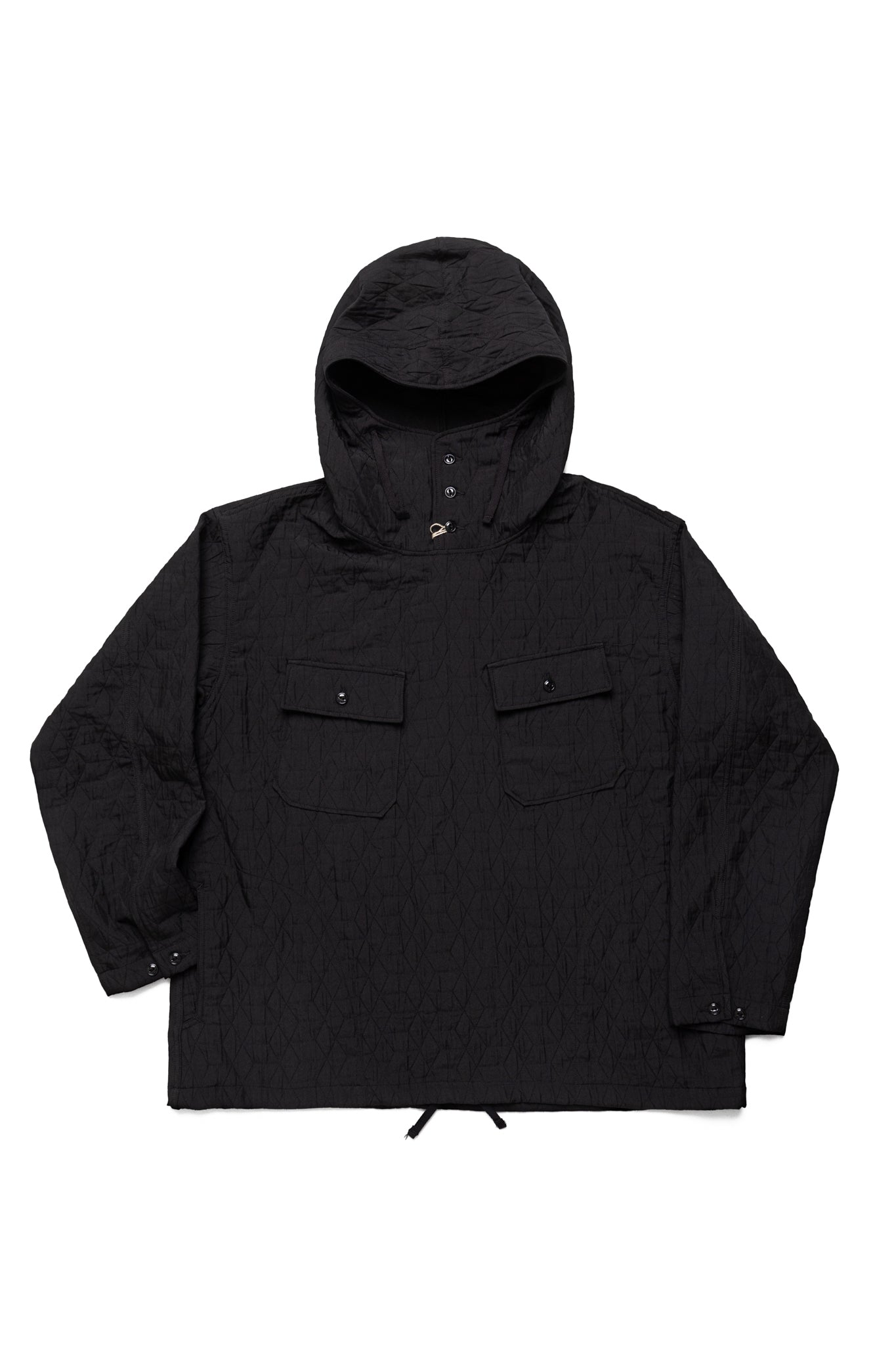 Cagoule Shirt Polyester Geo Quilt - Black