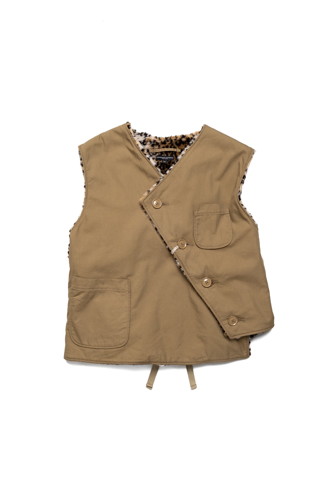 Over Vest Cotton Nylon Twill - Khaki