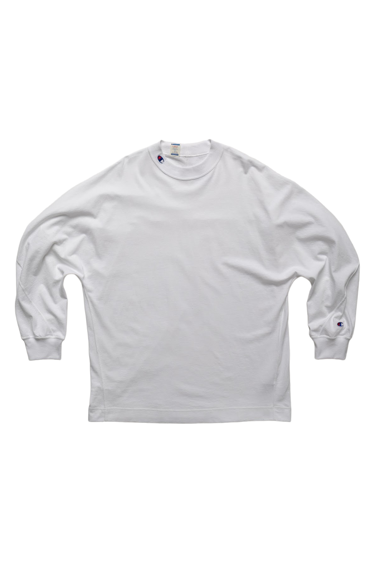 N. HOOLYWOOD x Champion Crewneck Long Sleeve T - White