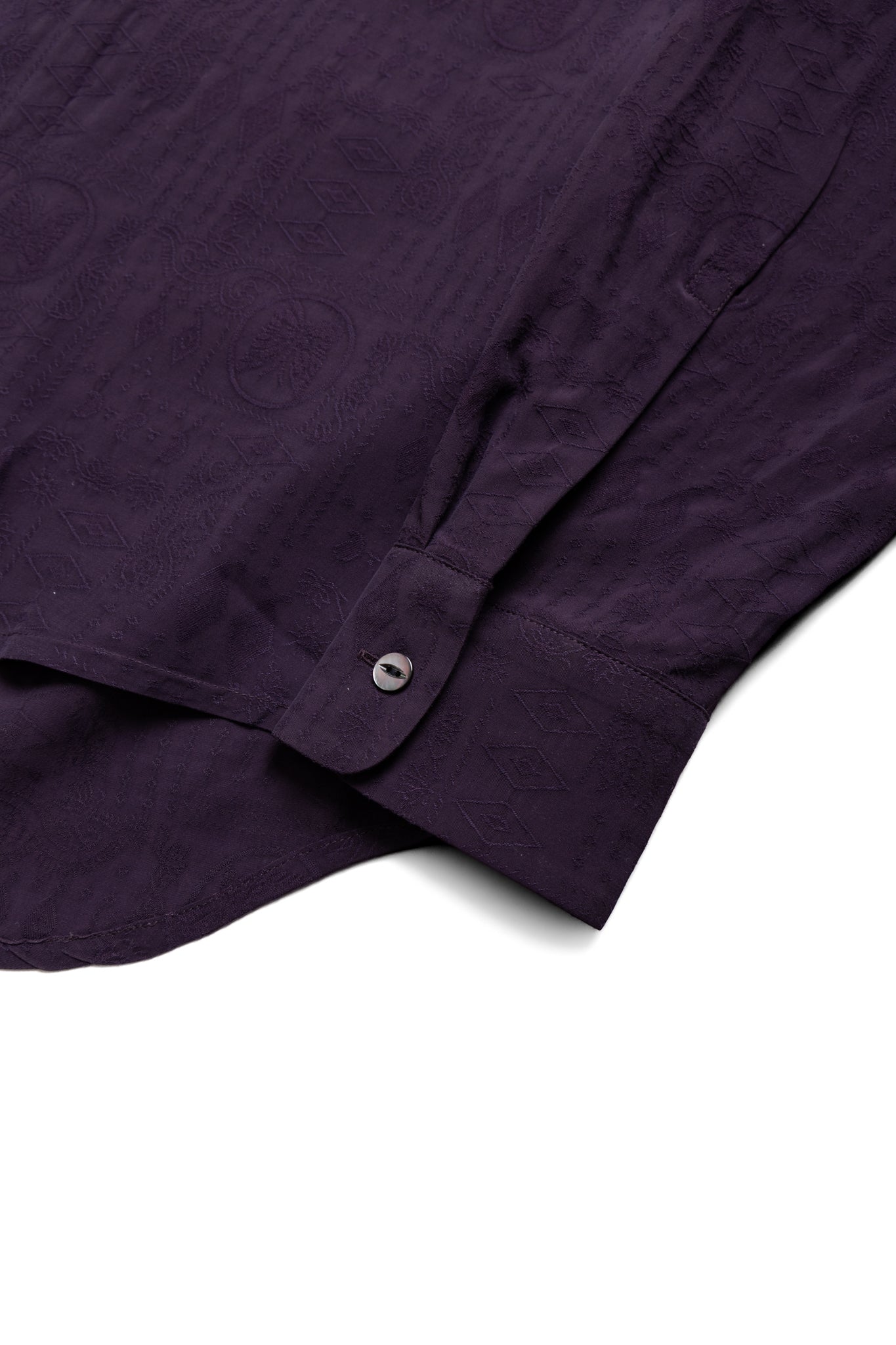 One-Up Shirt Rayon Fine Pattern Jacquard - Purple