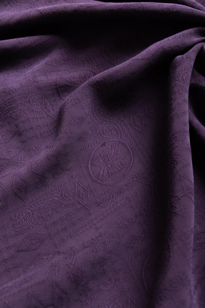 One-Up Shirt Rayon Fine Pattern Jacquard - Purple