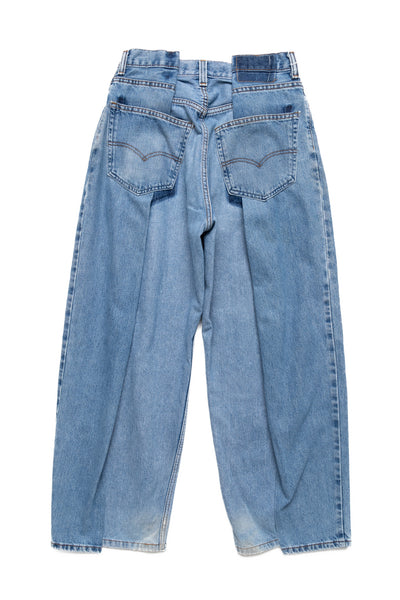 4 Tuck Jeans Blue - S (2)