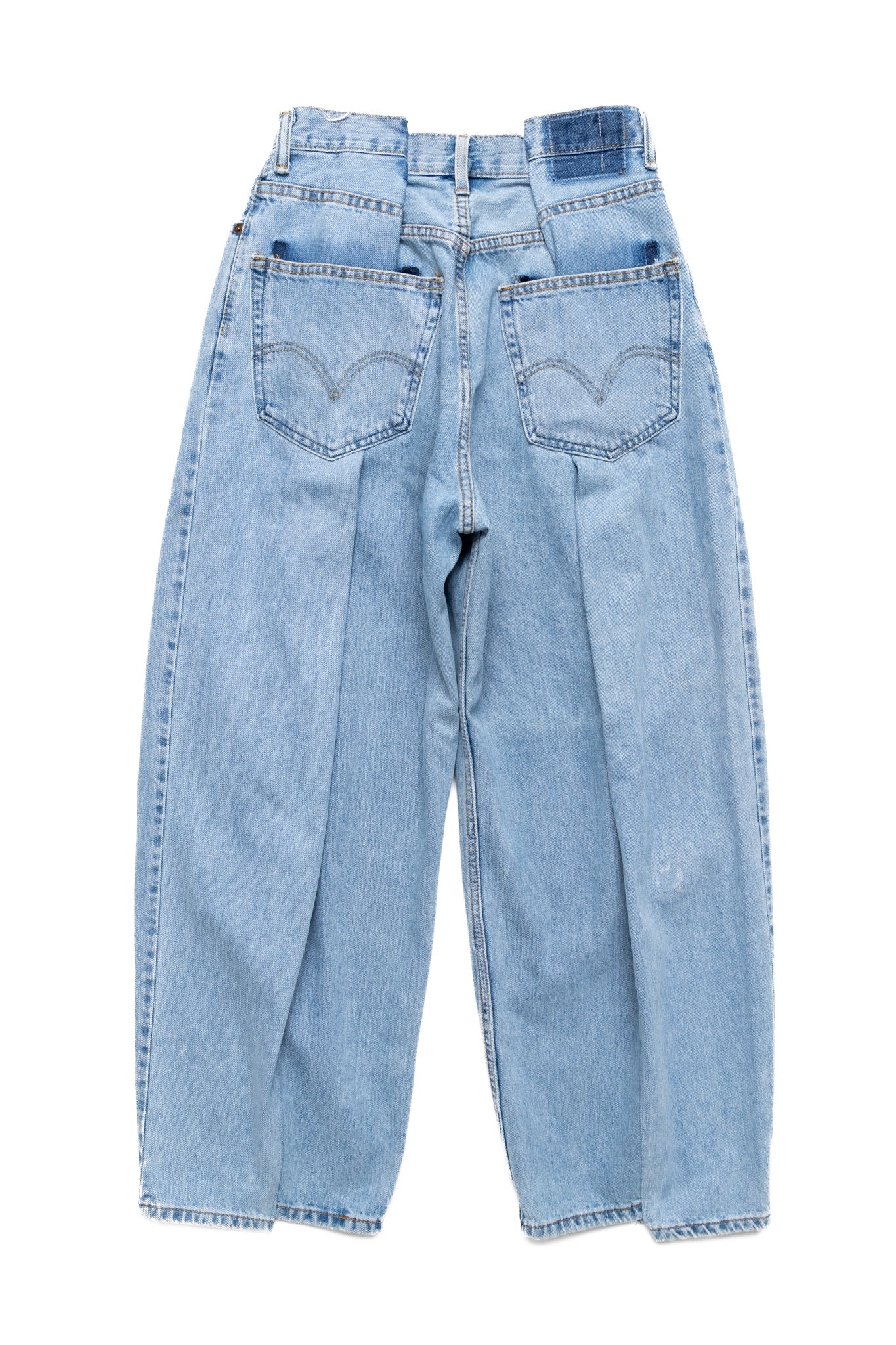 4 Tuck Jeans Blue - S (3)