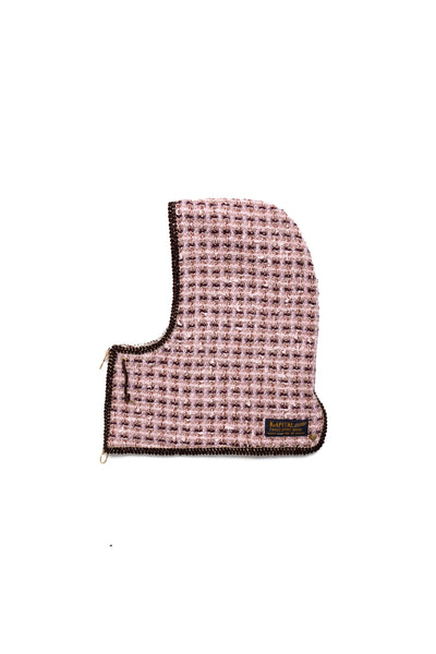 Fancy Tweed Balaclava - Pink