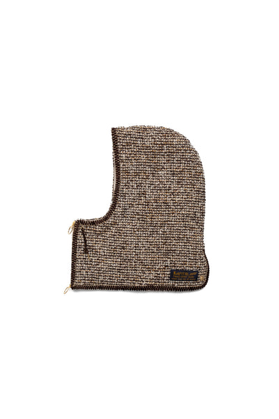 Fancy Tweed Balaclava - Brown