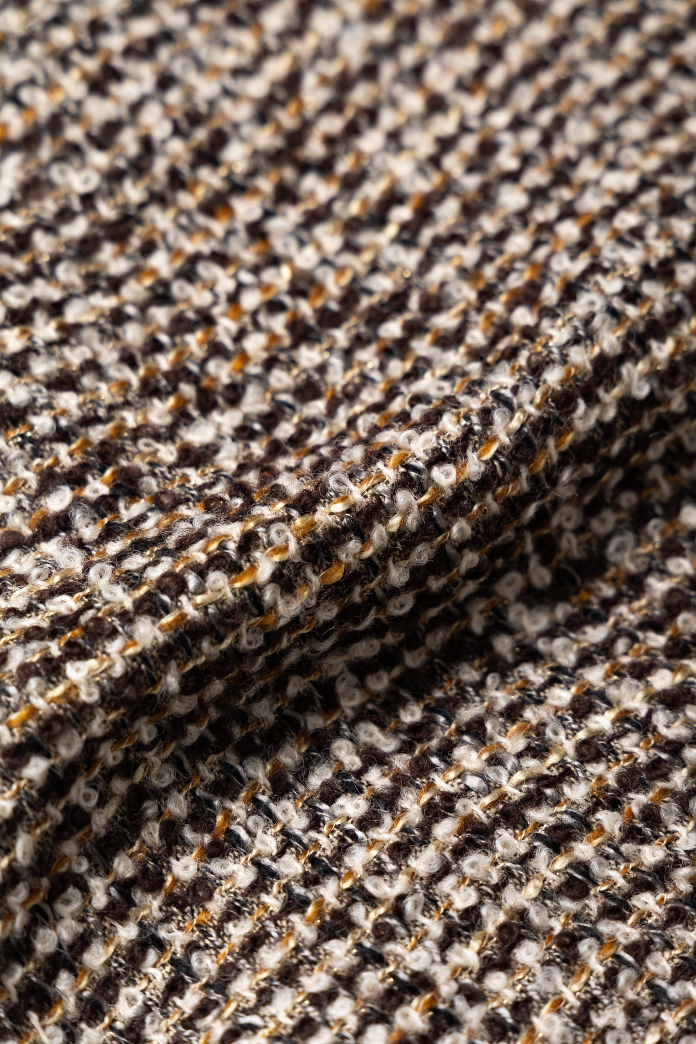 Fancy Tweed Balaclava - Brown