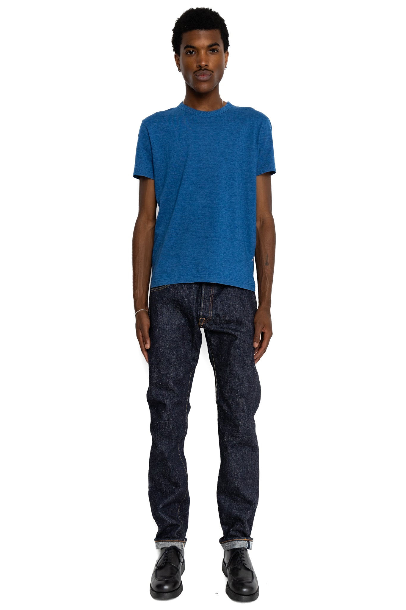 SLB-019 16.5oz Slub Denim Relaxed Tapered Blue In Green Exclusive Version