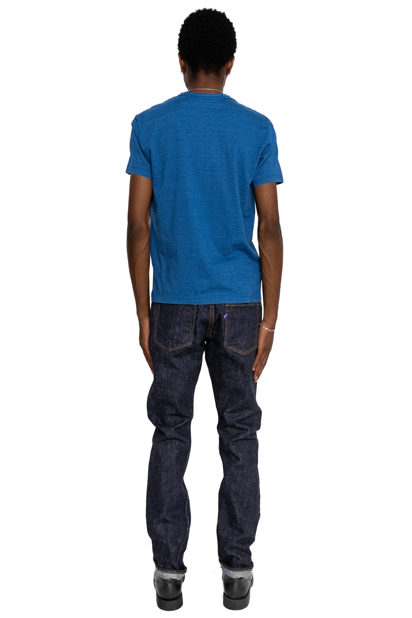 SLB-019 16.5oz Slub Denim Relaxed Tapered Blue In Green Exclusive Version