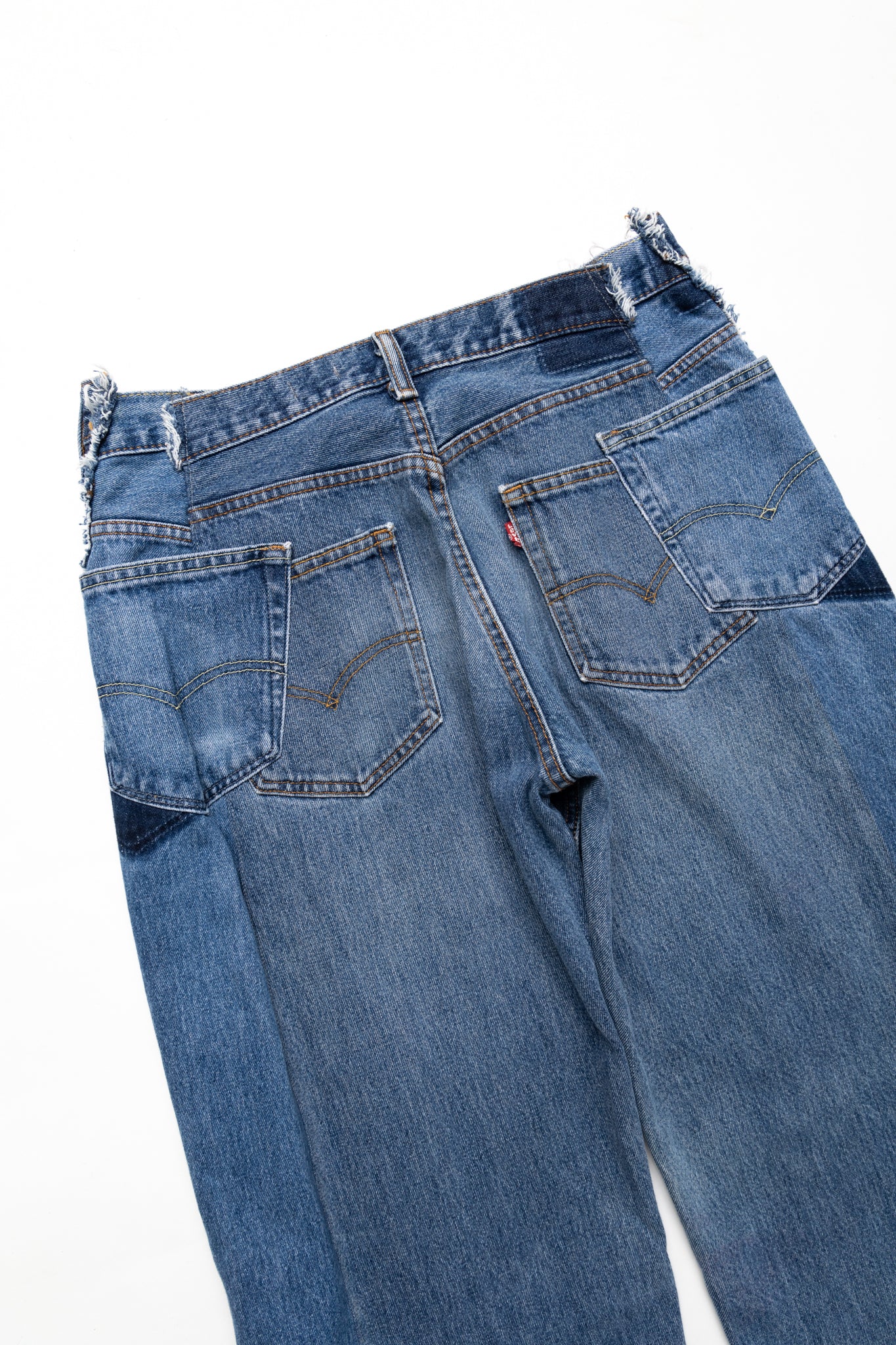 Zip Baggy Jeans Blue - M (6)