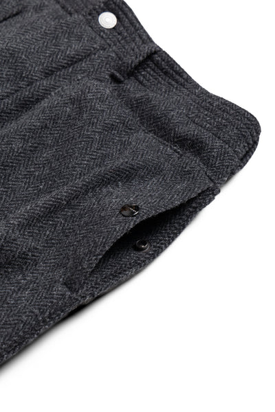 Digs Crew Pants 4/5 Herringbone Blanket - Charcoal