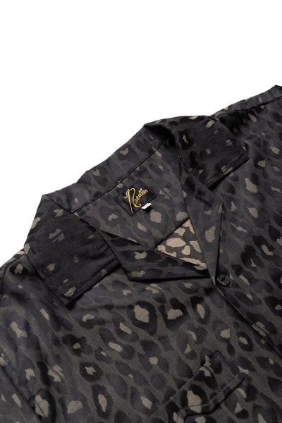 One-Up Shirt PE/C Jacquard Cloth - Leopard