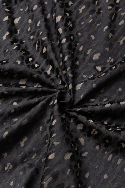 One-Up Shirt PE/C Jacquard Cloth - Leopard