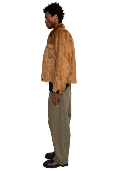 Faux Mouton Blouson - Brown