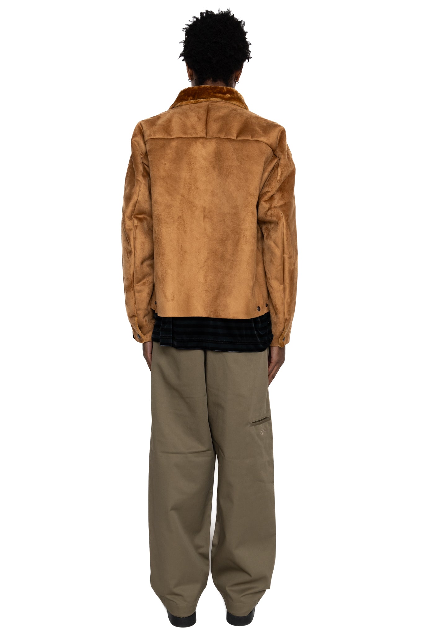 Faux Mouton Blouson - Brown