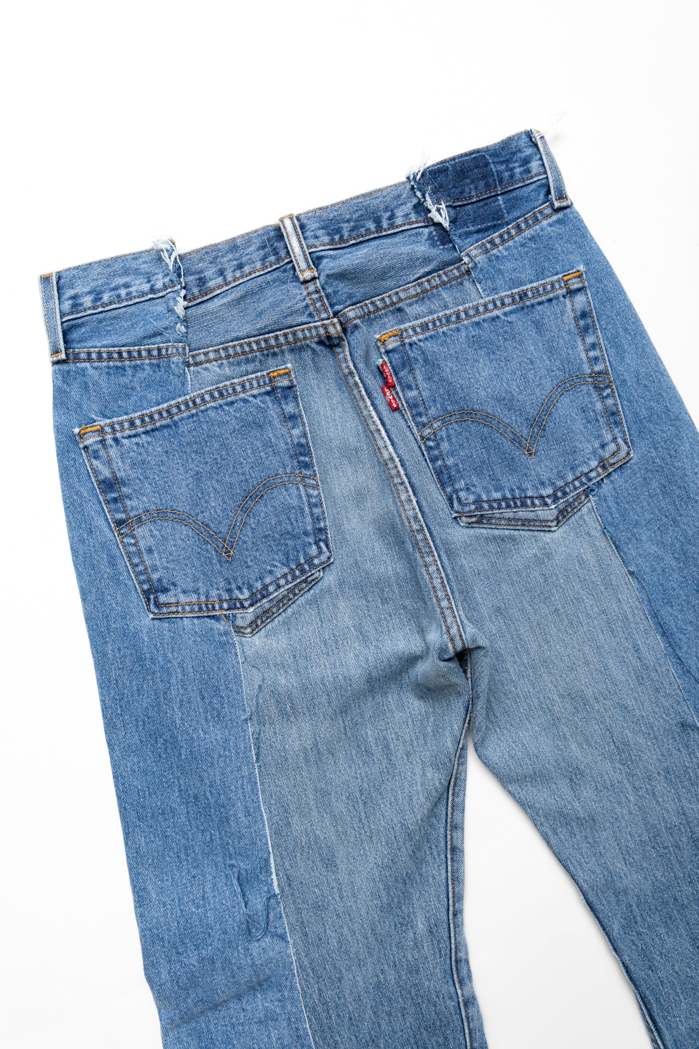 W Pocket Flare Jeans Blue - M (1)