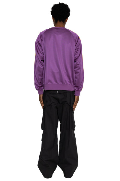 Track Crew Neck Shirt Poly Smooth - Purple