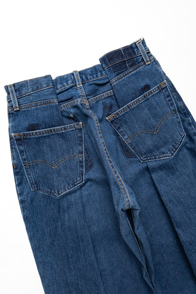 4 Tuck Jeans Blue - L (4)