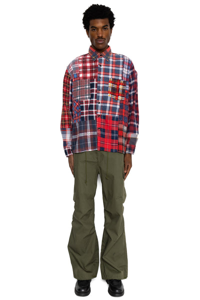 [Rebuild by Needles] Flannel Shirt -> Straight Hem Shirt - S (1)