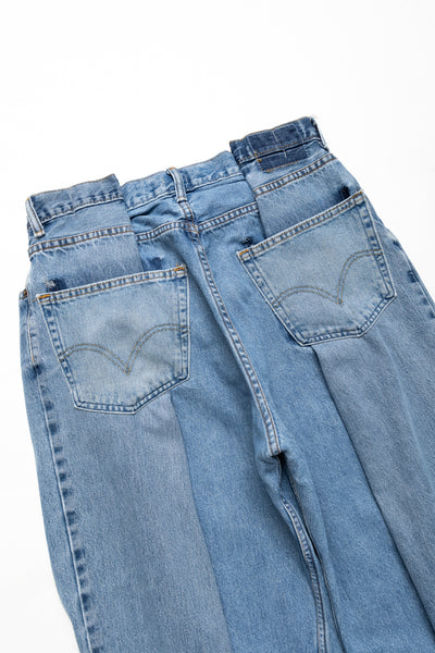 4 Tuck Jeans Blue - XL (2)