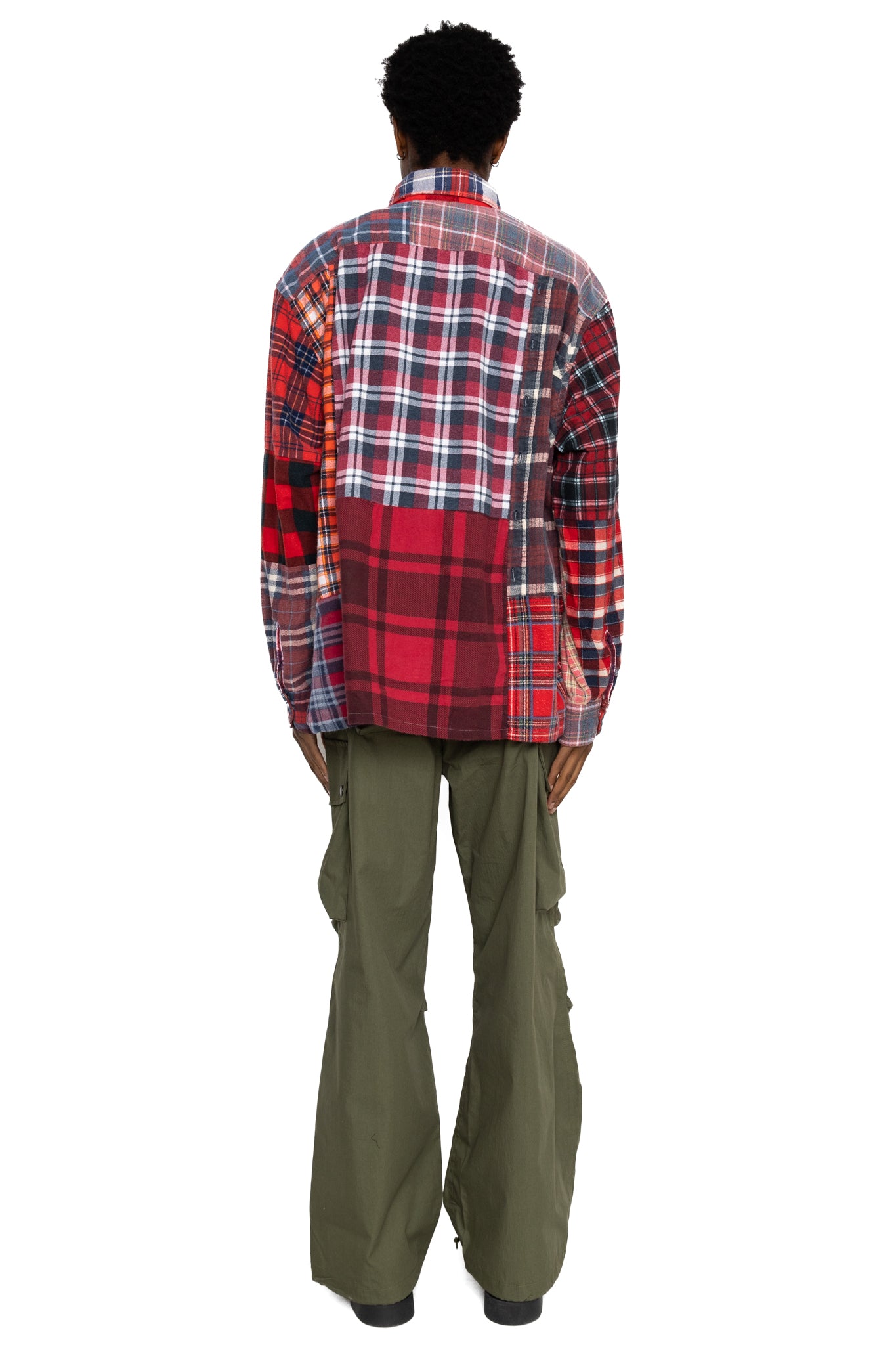 [Rebuild by Needles] Flannel Shirt -> Straight Hem Shirt - XL (1)