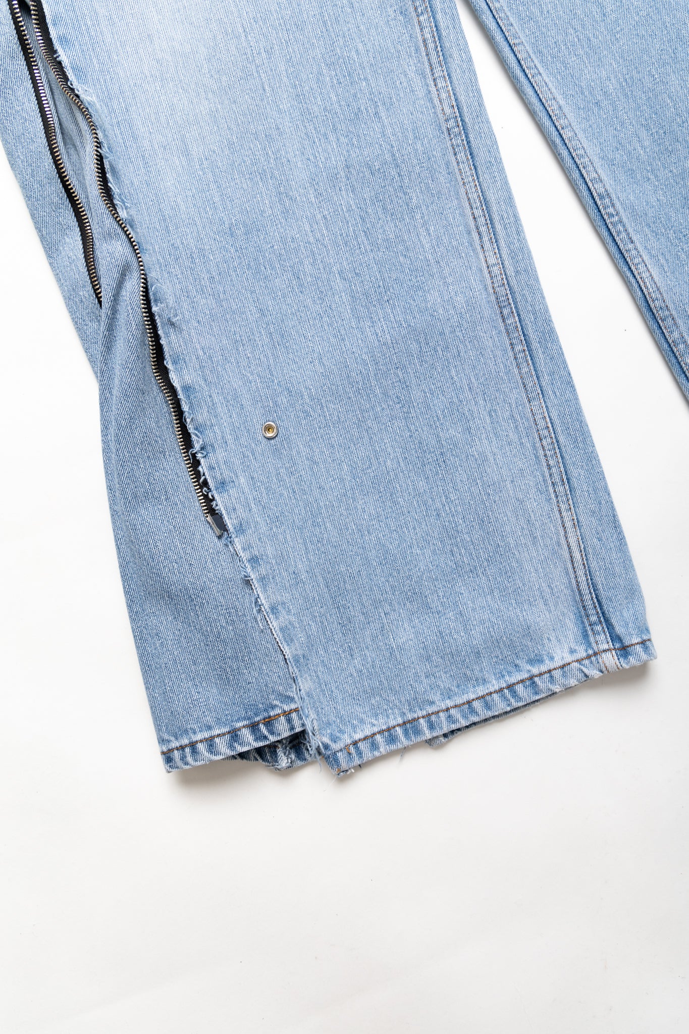 Zip Baggy Jeans Blue - M (7)