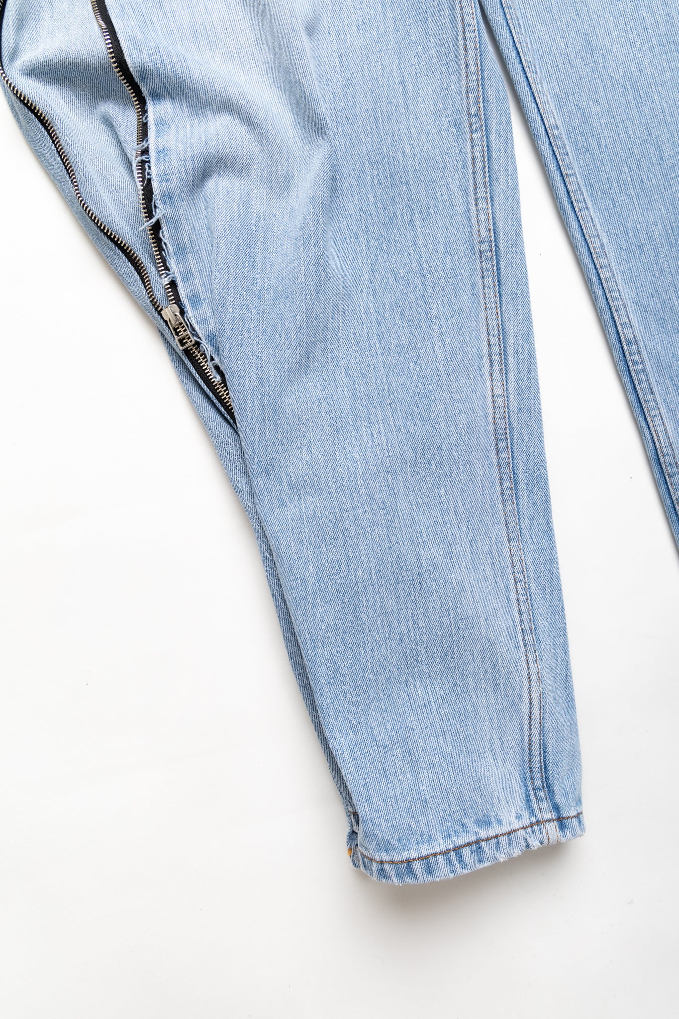 Zip Baggy Jeans Blue - M (7)