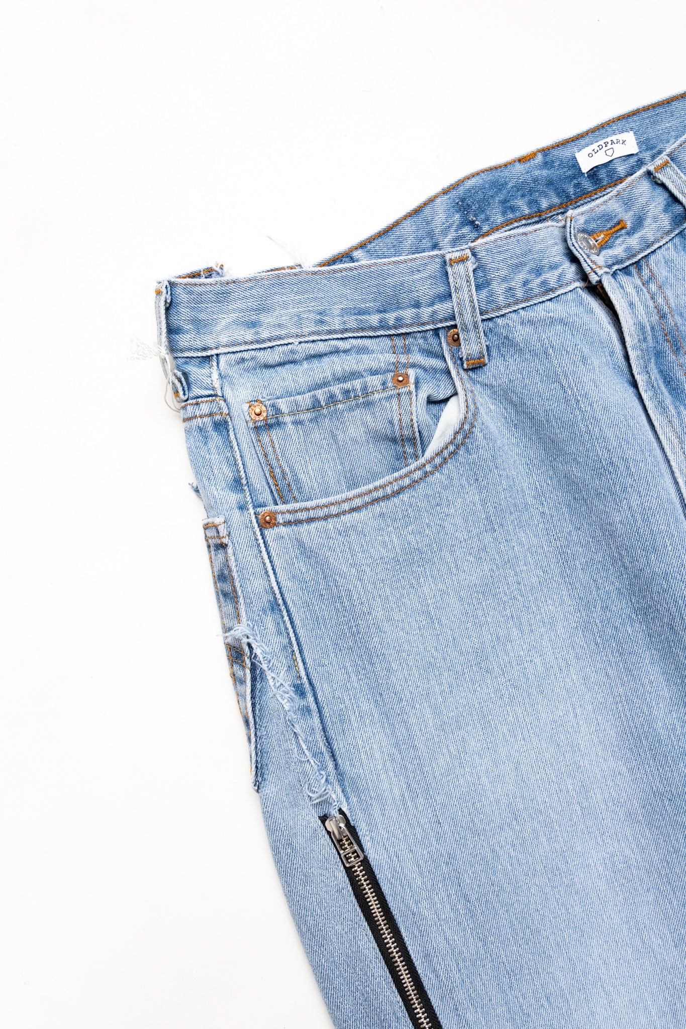 Zip Baggy Jeans Blue - M (7)