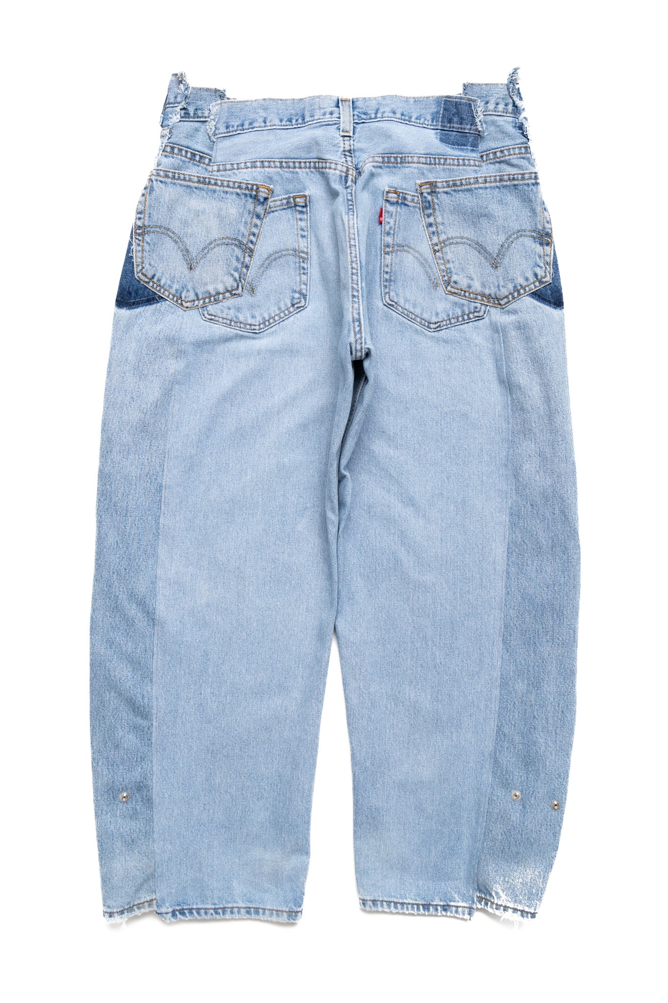 Zip Baggy Jeans Blue - L (5)