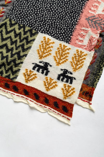 Fulling Wool Scarf VILLAGE GABBEH - Red