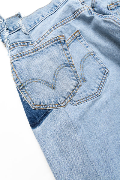 Zip Baggy Jeans Blue - L (5)