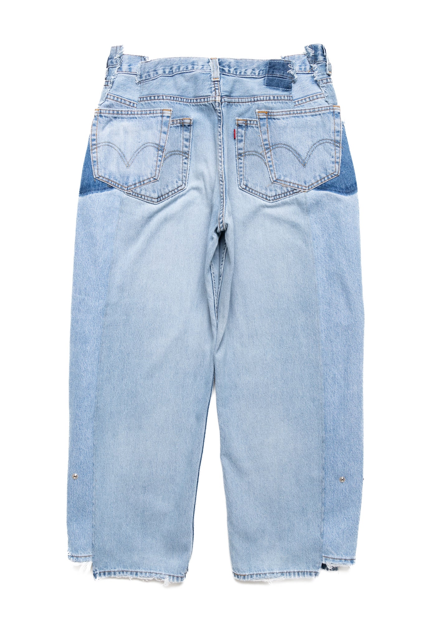 Zip Baggy Jeans Blue - L (6)