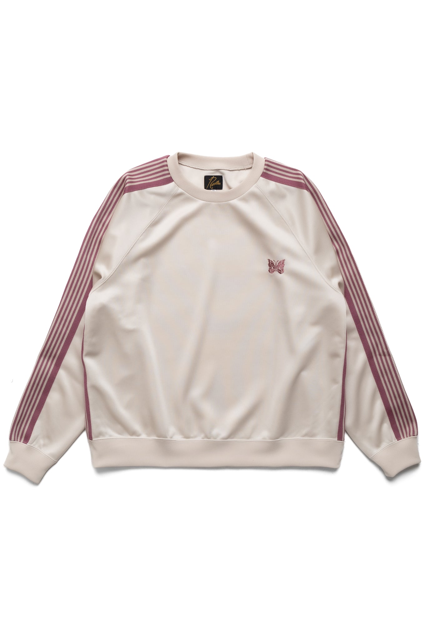 Track Crew Neck Shirt Poly Smooth - Ivory