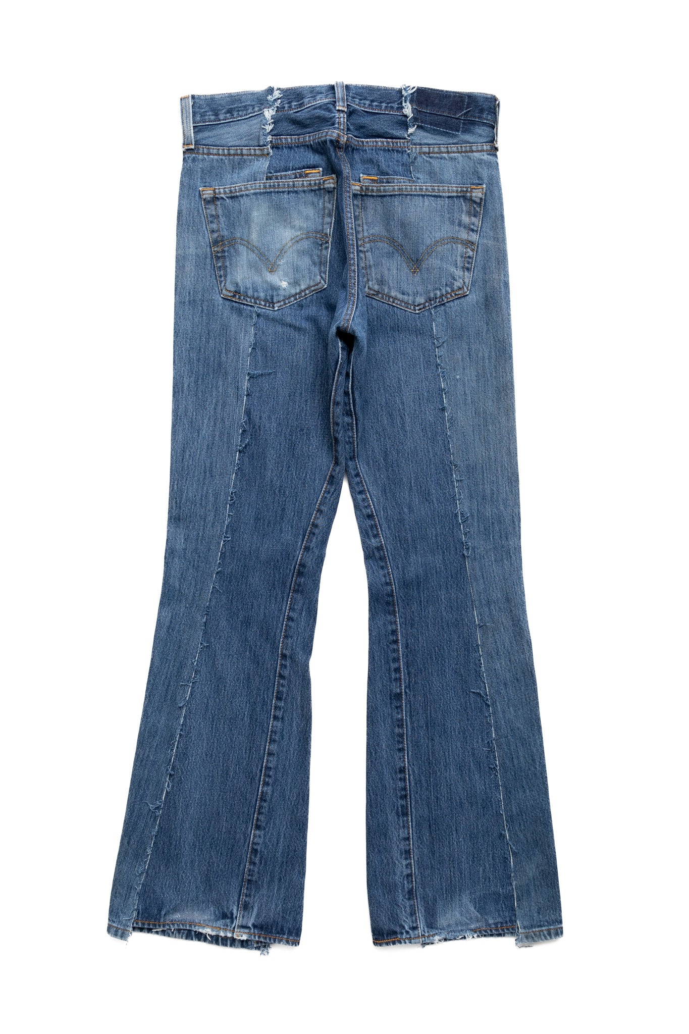 W Pocket Flare Jeans Blue - L (1)