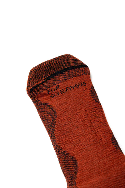 Wave Socks 156 Needle - Orange x Black