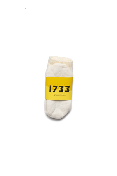 Wave Socks 120 Needle - Natural x Yellow