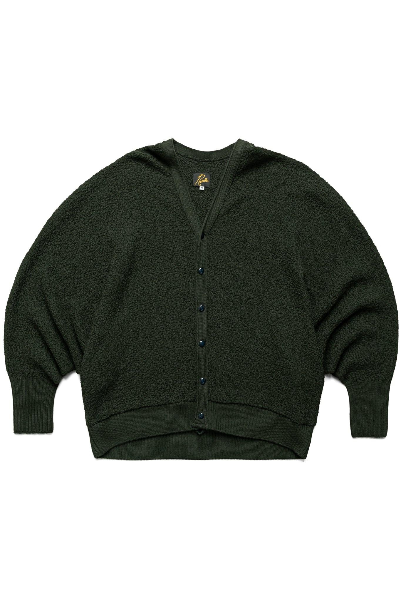 V Neck Cardigan Merino Wool Knit - Green