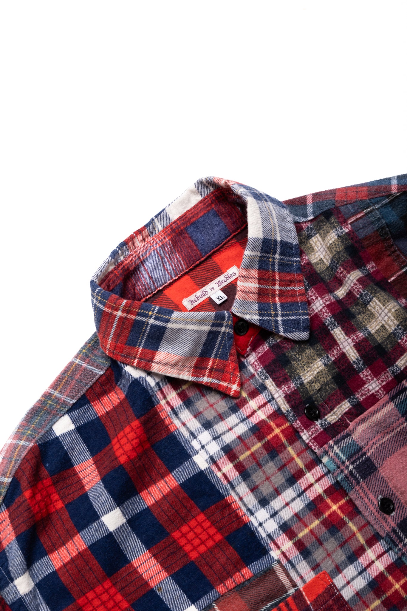 [Rebuild by Needles] Flannel Shirt -> Straight Hem Shirt - XL (1)