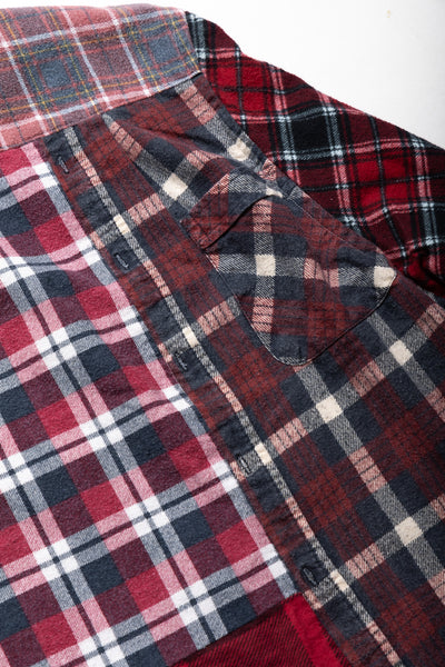 [Rebuild by Needles] Flannel Shirt -> Straight Hem Shirt - XL (1)