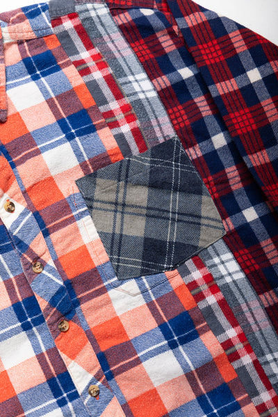 [Rebuild by Needles] Flannel Shirt -> 7 Cuts Shirt - L (1)