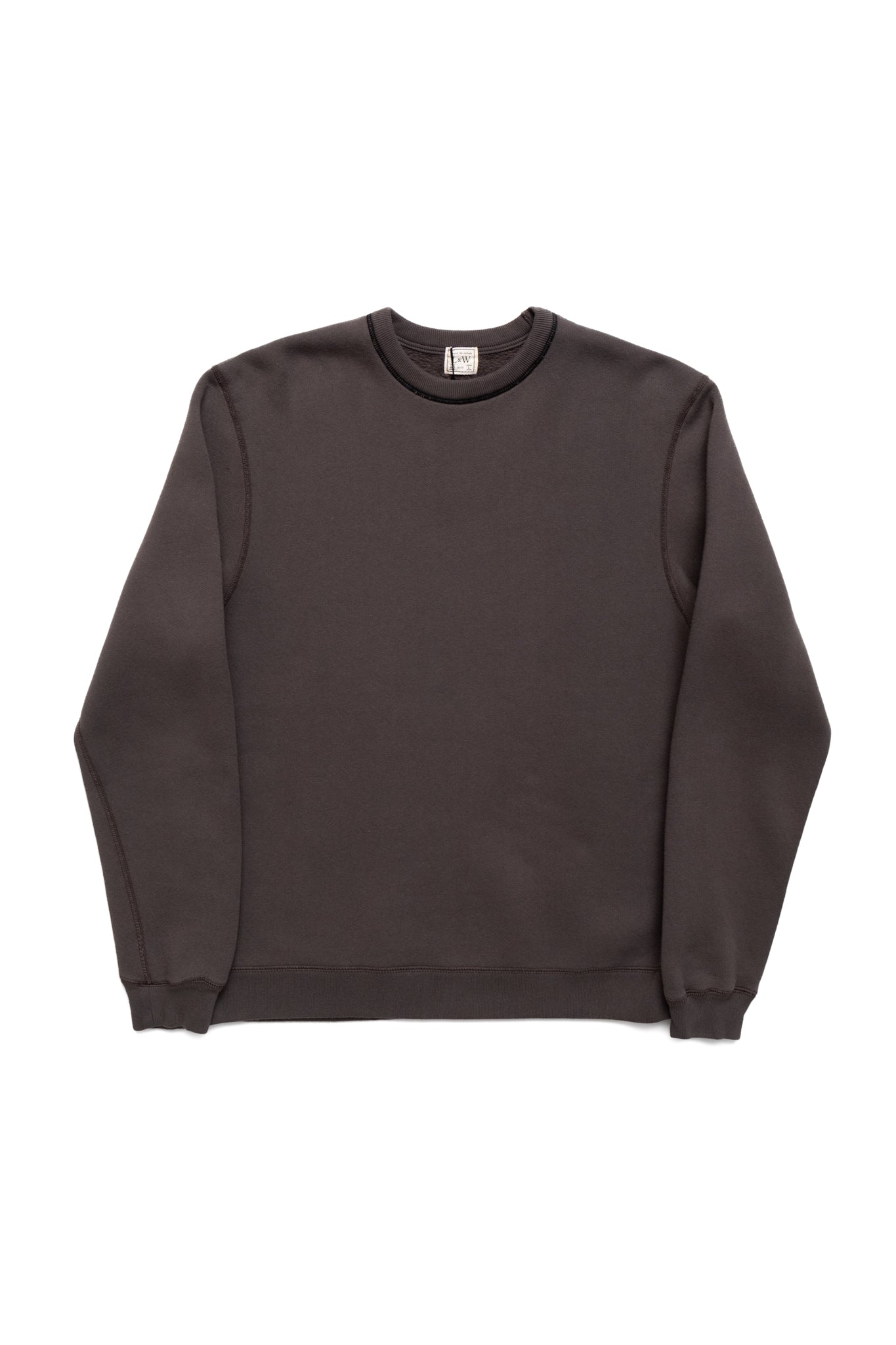 Sinker Super Fluffy Knit Crewneck Sweatshirt - Classic Black