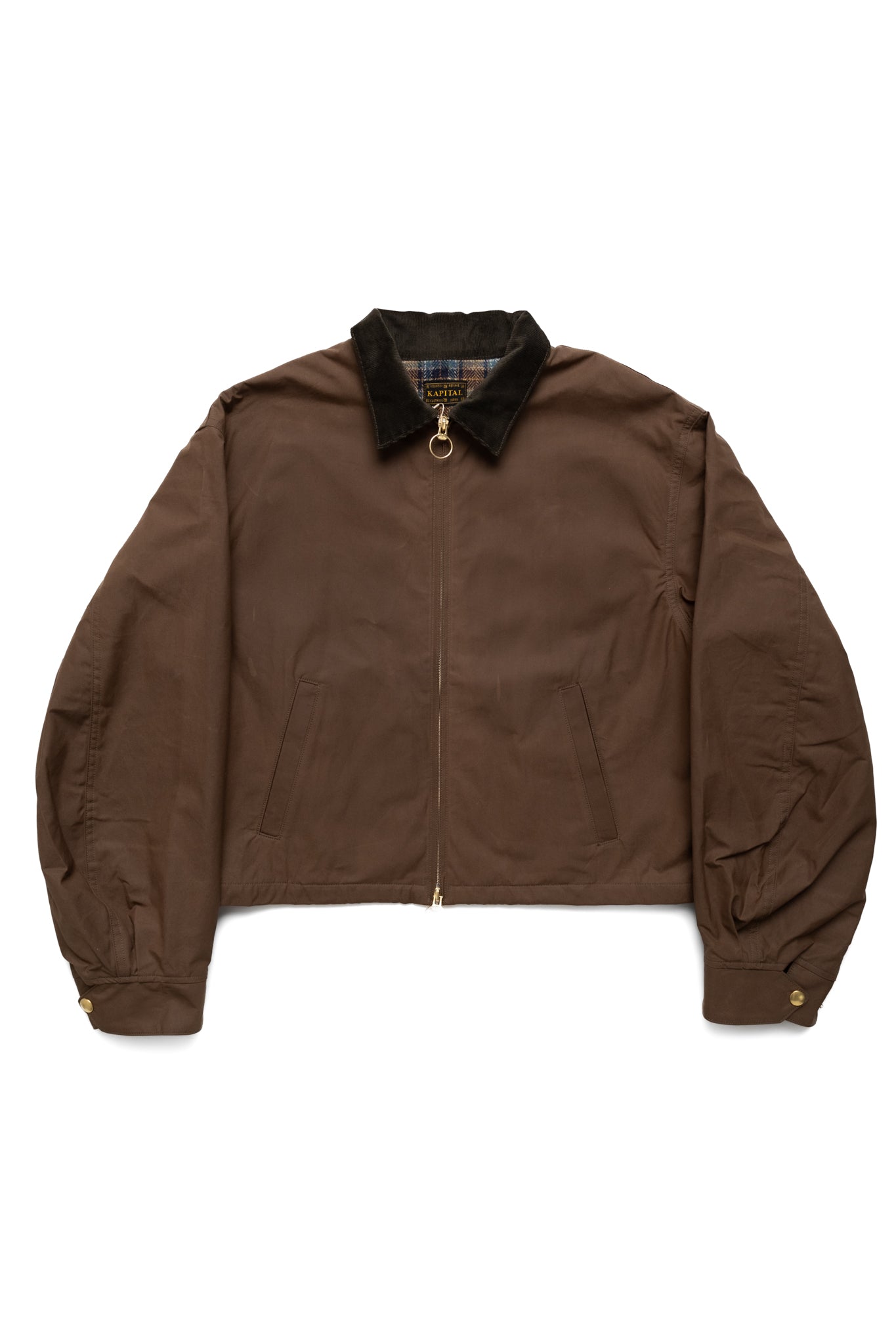 Weather Cotton Oil Coating Drizzler JKT - Khaki