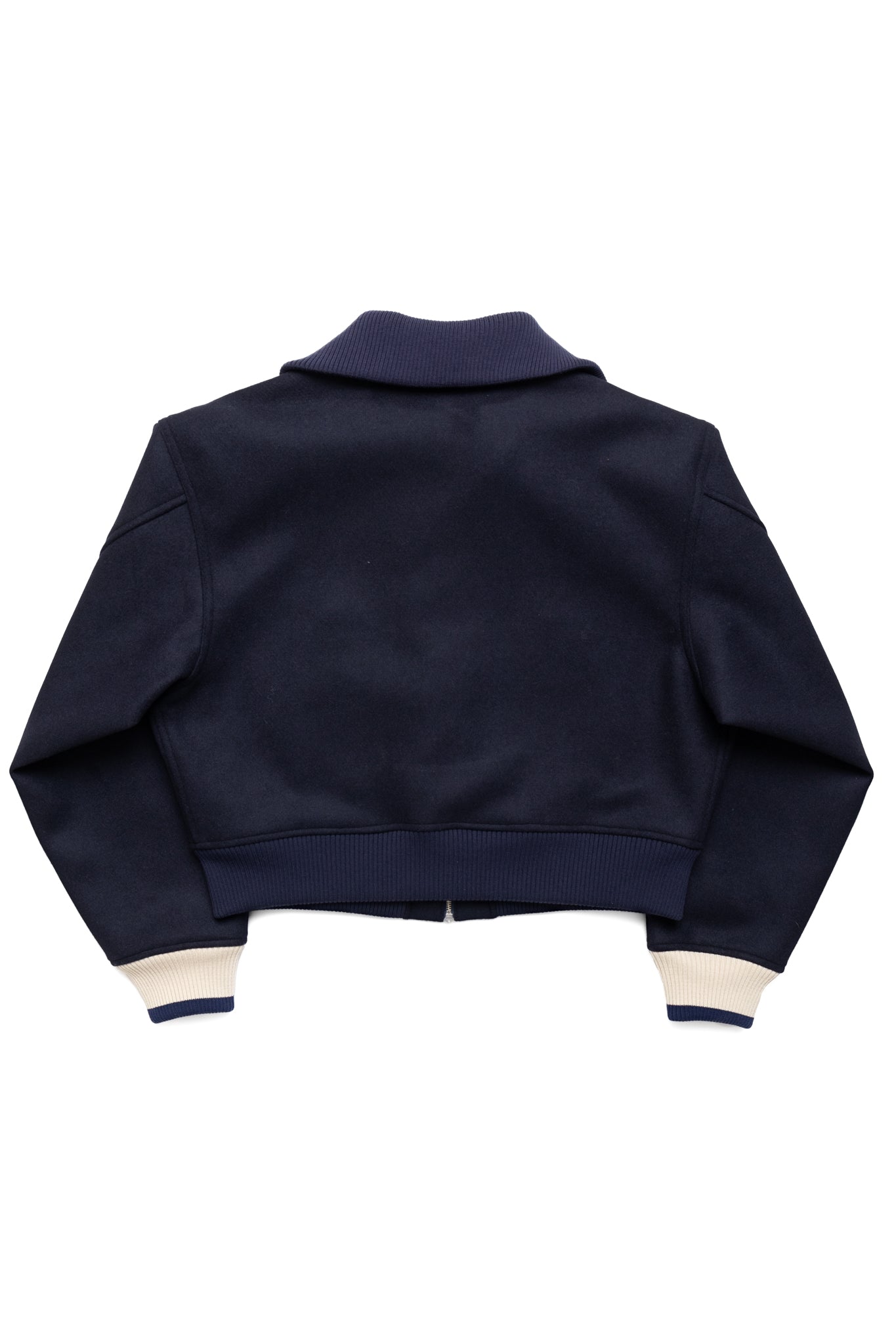 Flannel ZIP Beacon Blouson - Navy