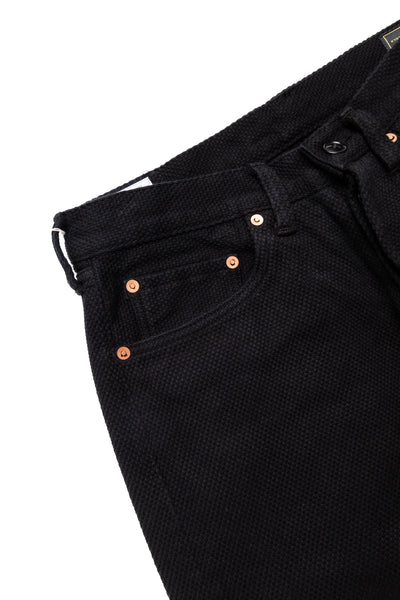 1877S Kyoto Black Dyeing Sashiko Jeans Slim Straight