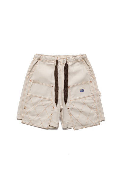 Canvas W-Knee EASY Shorts - Ecru