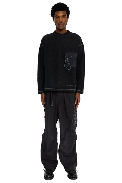 Oversized Cargo Pants - Black