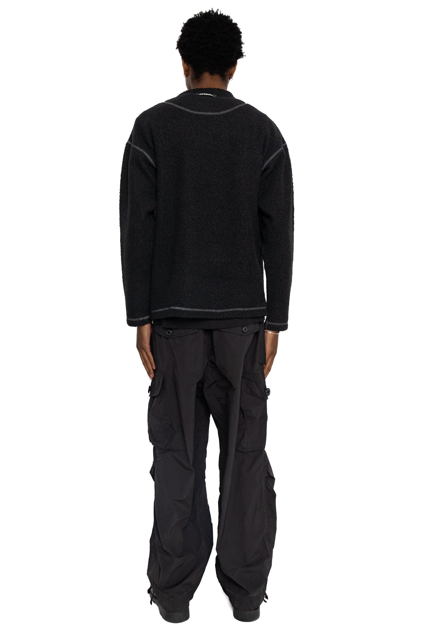 Oversized Cargo Pants - Black