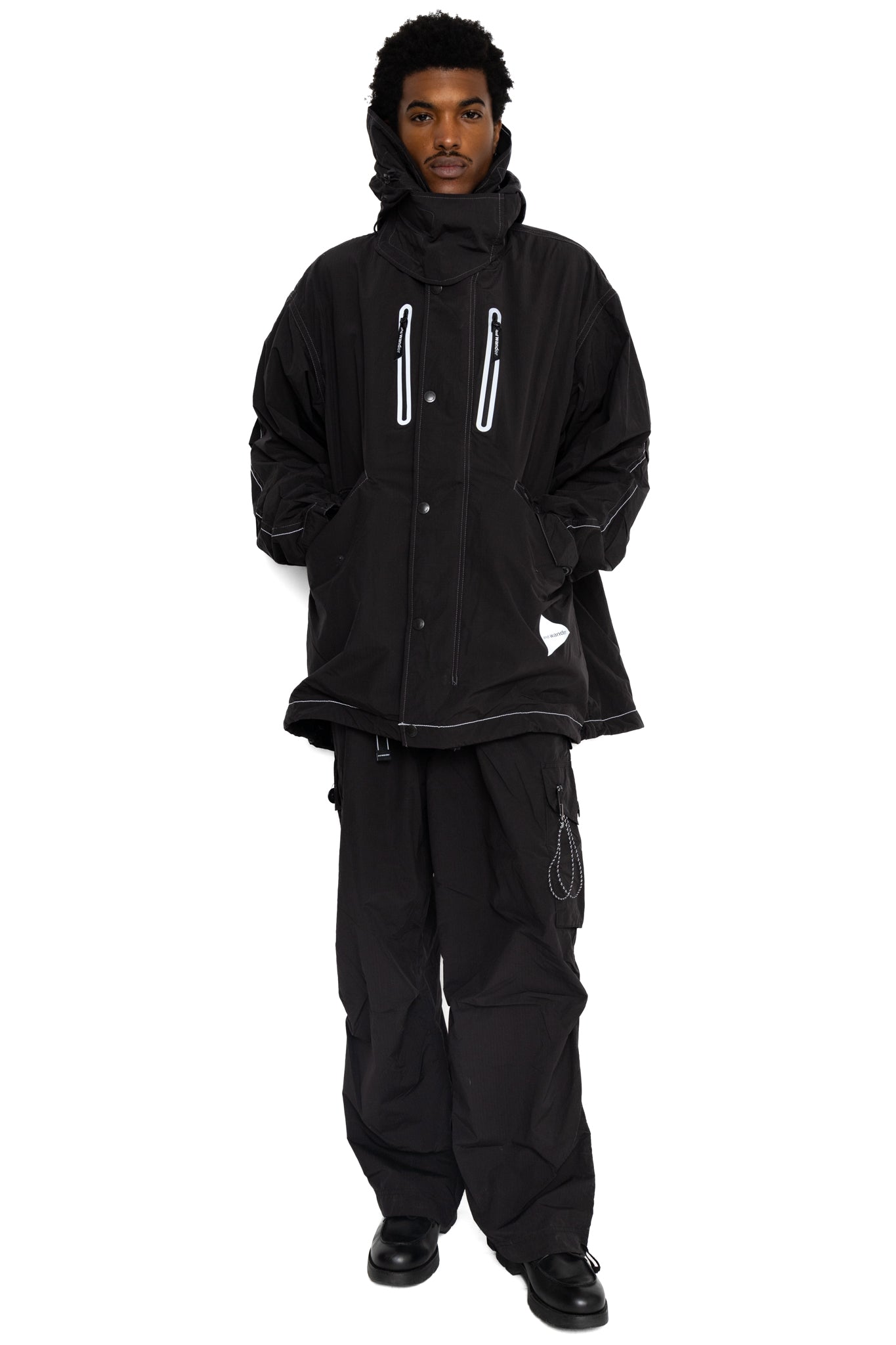 Fishtail Octa Coat - Black