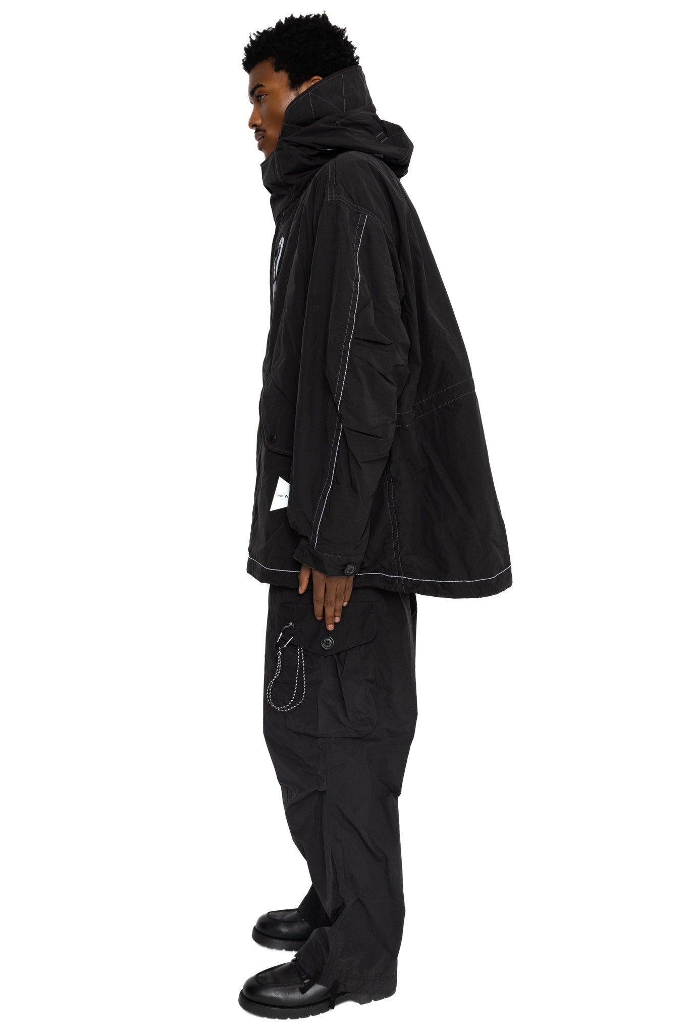 Fishtail Octa Coat - Black