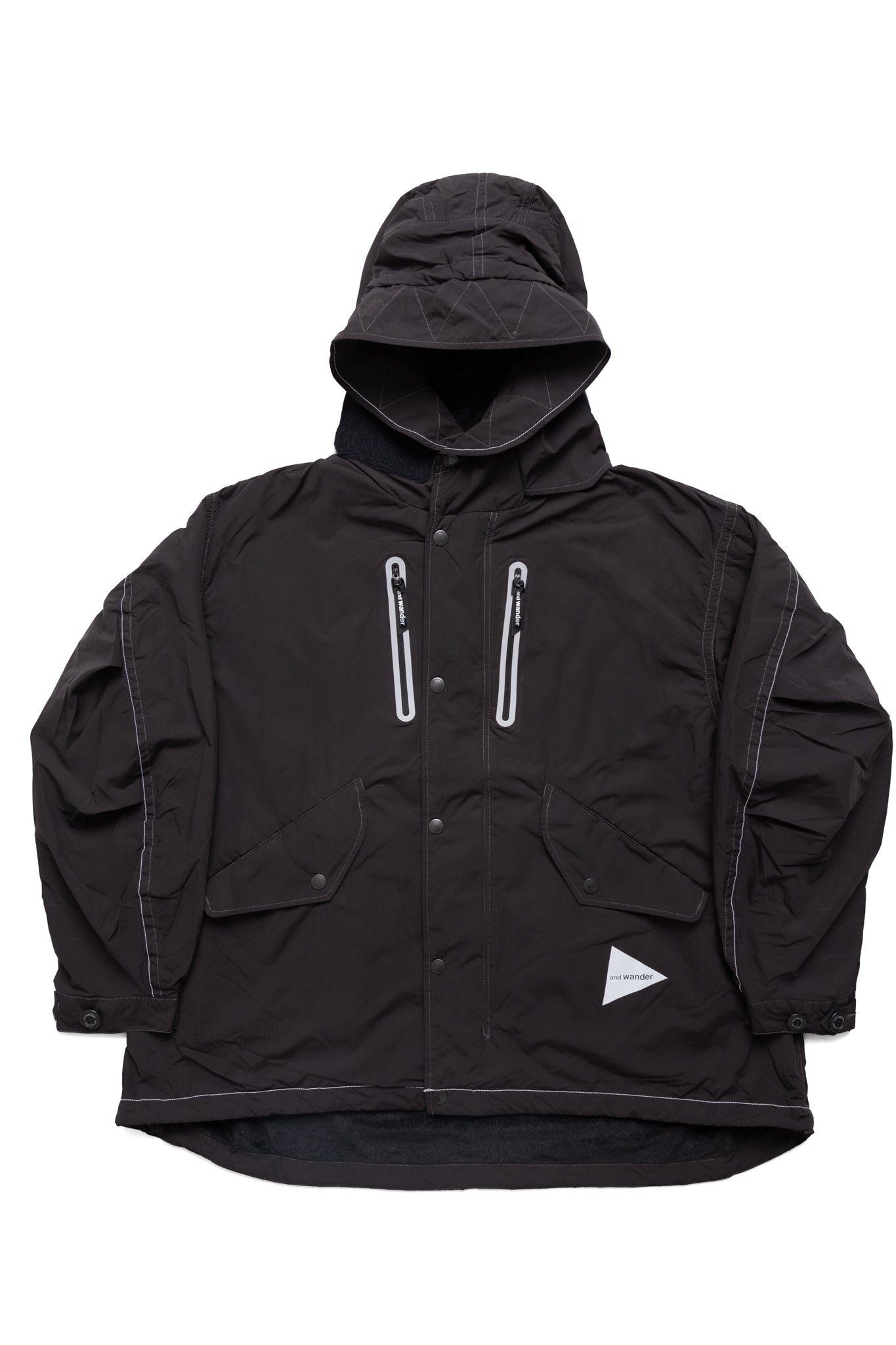 Fishtail Octa Coat - Black