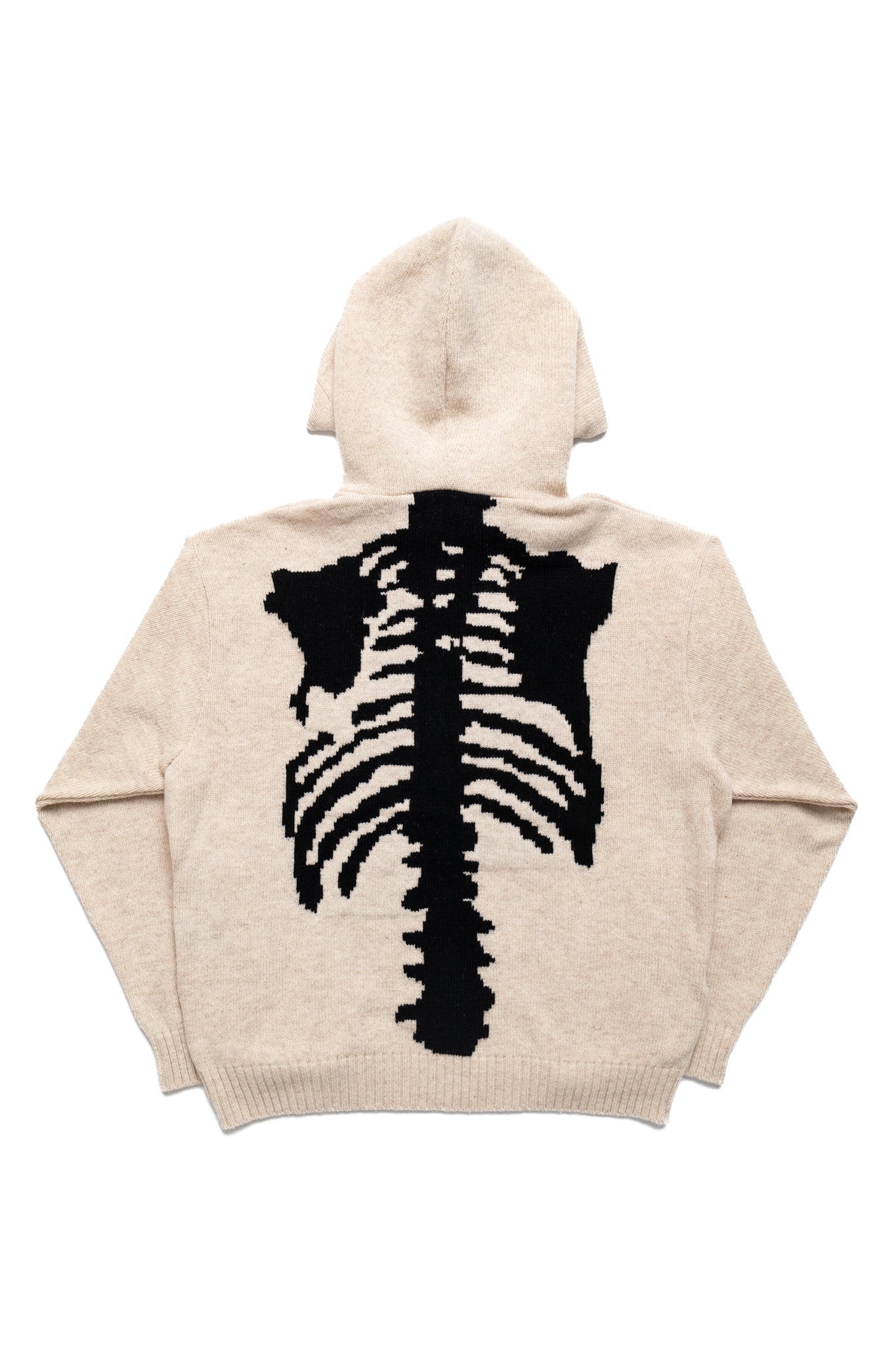 5G Wool BONE Hood Sweater - Ecru